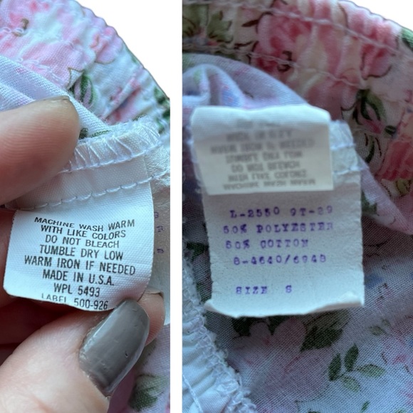 Vintage Floral A-Line Midi Skirt Size Small - Picture 7 of 8